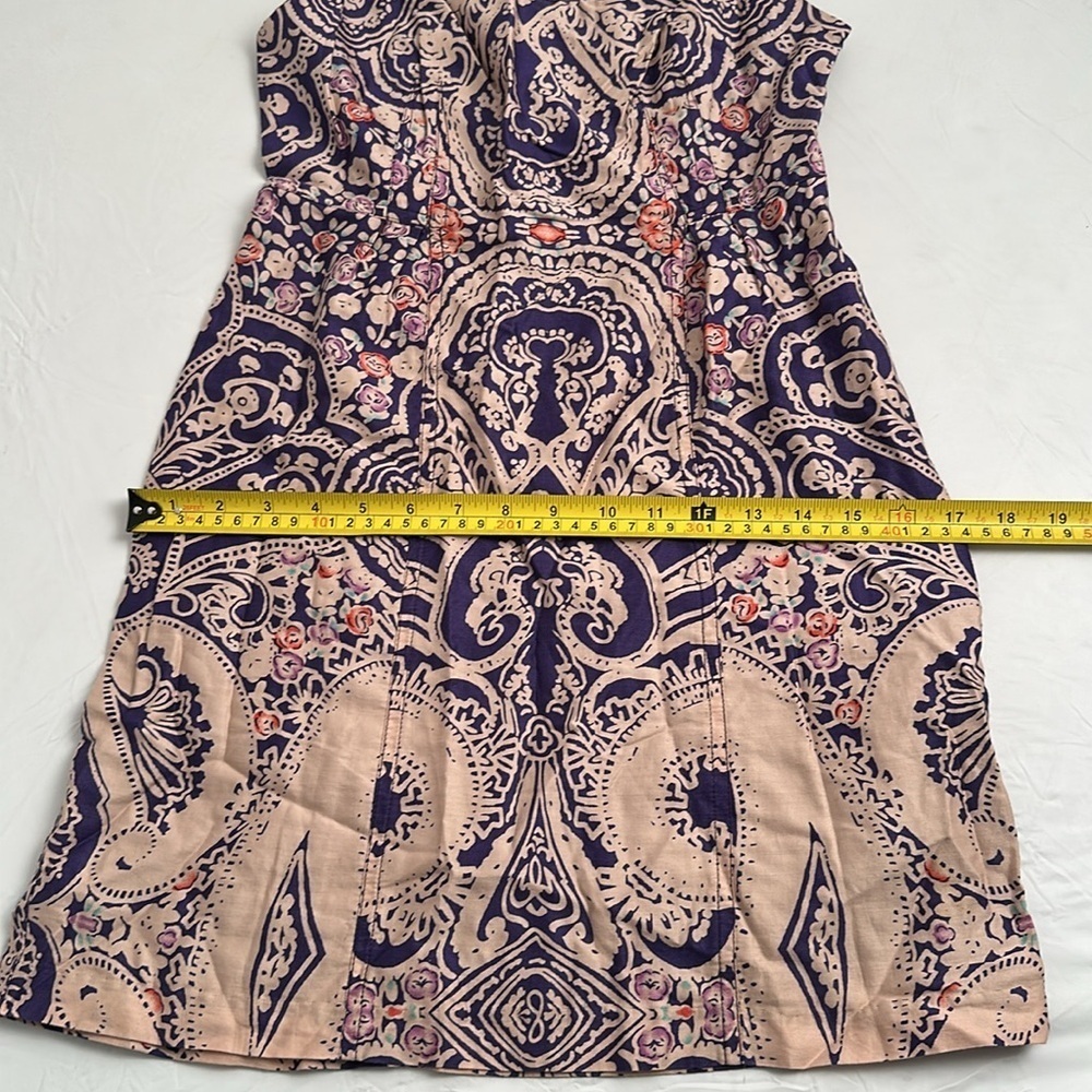 Free People purple crochet beaded sleeveless cocktail dress - Picture 8 of 10